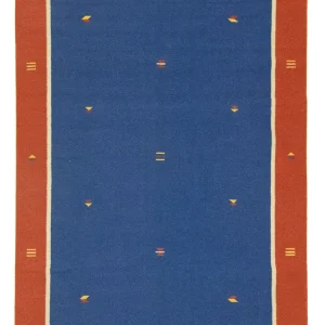 Kelim Teppich - Trendy 300 x 200 cm - blau