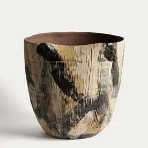 Keramikvase Dirva Braun, 38 cm
