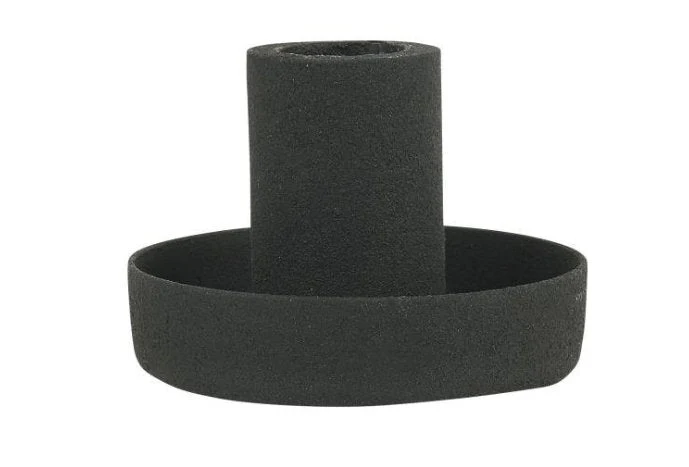 Kerzenhalter für Stabkerzen - Schwarz