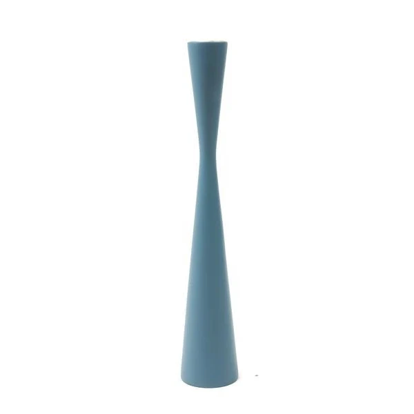 Kerzenhalter wood sandglass airforce blue 30 cm - Kinta
