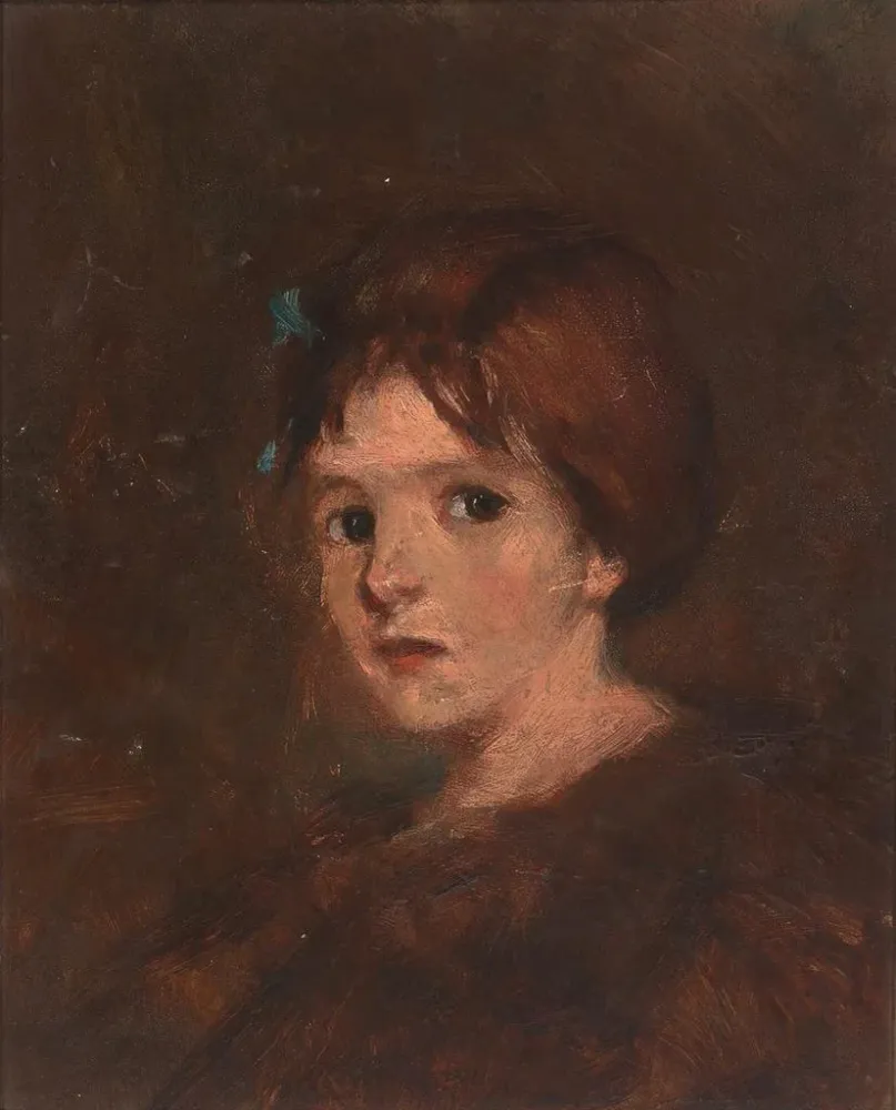 Kinder-Gemälde Browns - Alice Pike Barney | Kunstdruck