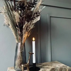 Konische Vase - rauchfarbenes Glas