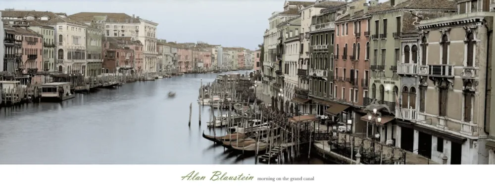 Kunstdruck Alan Blaustein - Morning on Grand Canal 106x40cm