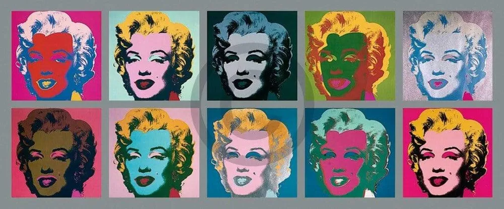 Kunstdruck Andy Warhol - Ten Marilyns 1967 134x56cm