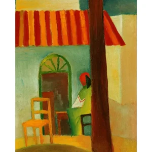 Kunstdruck August Macke - Caffe Turco 60x80cm