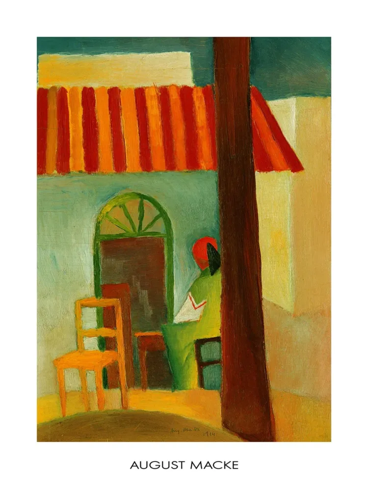 Kunstdruck August Macke - Caffe Turco 60x80cm