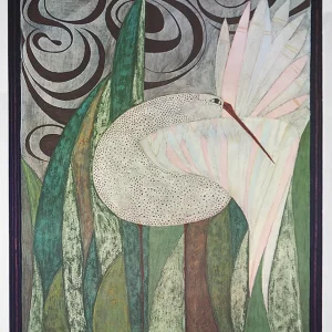 Kunstdruck Beate Rose - Vogel 2 52x62cm