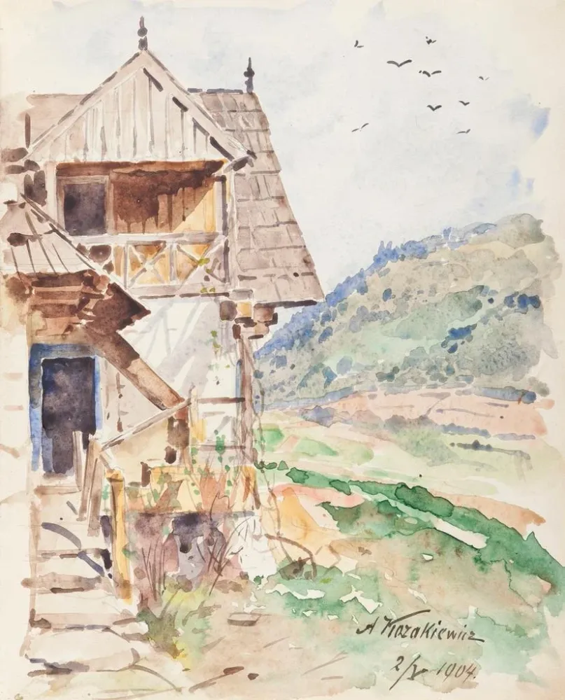 Kunstdruck Buch zum Gedenken die Aktivitäten des Szczawnica-Gartens, Blick auf Jarmut - Antoni Kozakiewicz | Kunstdruck