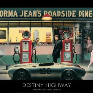 Kunstdruck Chris Consani - Destiny Highway 80x60cm