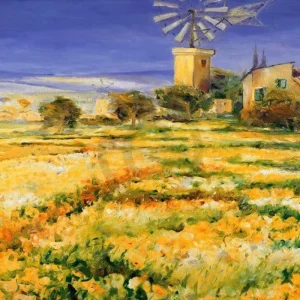 Kunstdruck Christian Sommer - Sommer auf Mallorca 100x70cm
