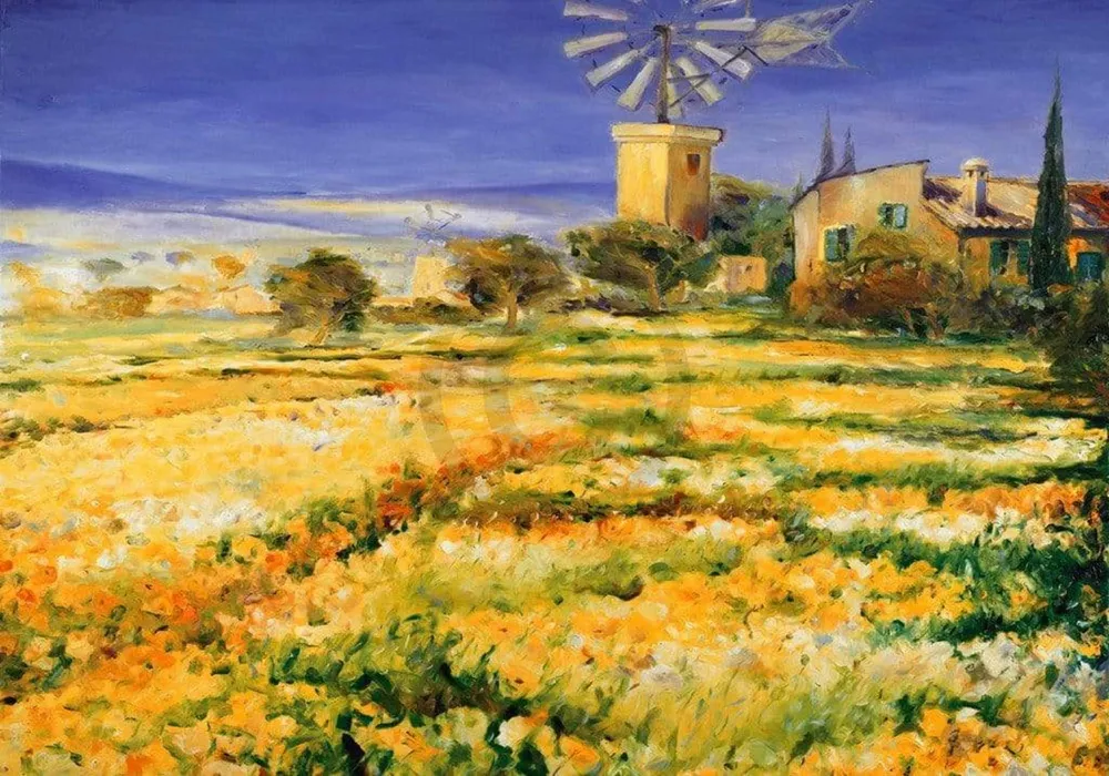 Kunstdruck Christian Sommer - Sommer auf Mallorca 100x70cm