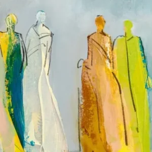 Kunstdruck Cilia De Munnik - Begegnungen II 100x35cm