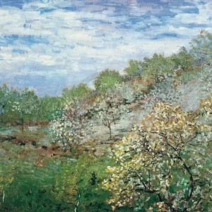 Kunstdruck Claude Monet - Bäume Blüte 80x60cm