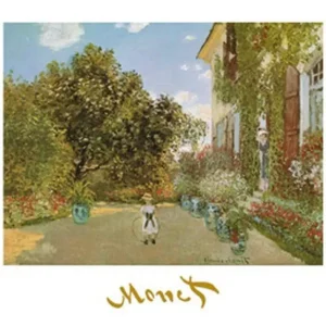Kunstdruck Claude Monet - La casa della artista 70x50cm