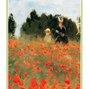 Kunstdruck Claude Monet - Field Poppies 25x70cm