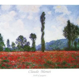 Kunstdruck Claude Monet - Field Poppies 80x60cm