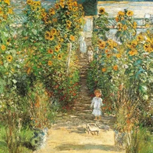 Kunstdruck Claude Monet - Il giardino di Monet 70x100cm