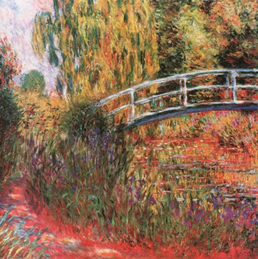 Kunstdruck Claude Monet - Ponte giapponese 95x95cm