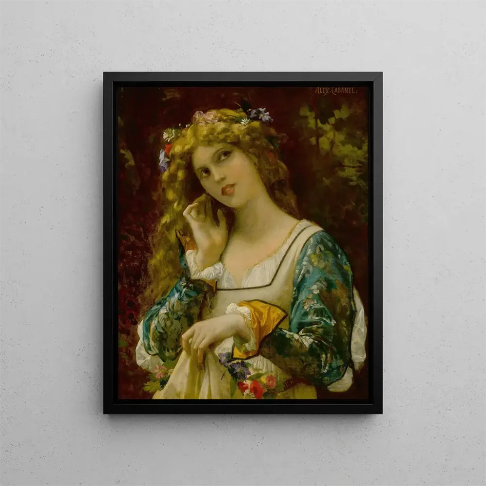 D- Kunstdruck des Gemäldes Écoutant La Voix D'écho - Alexandre Cabanel