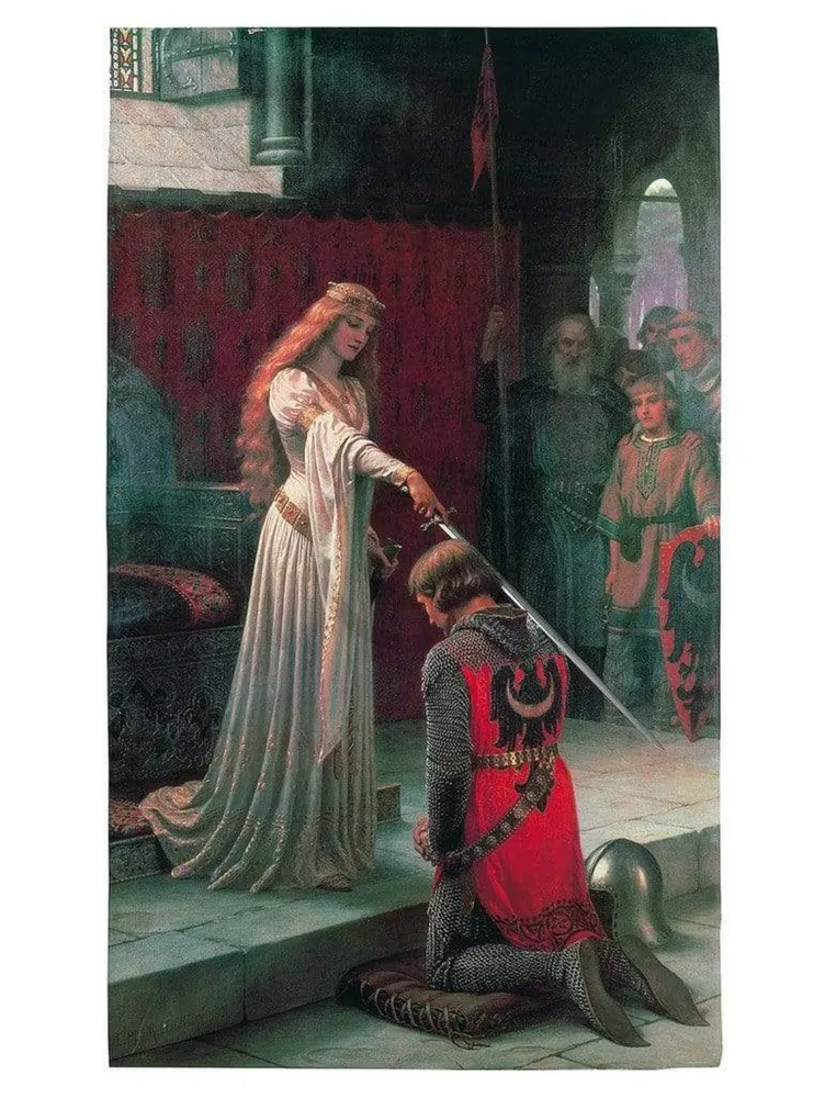 Kunstdruck Edmund Blair Leighton - Accolade, 1901 60x80cm