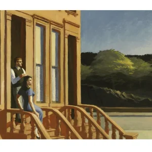 Kunstdruck Edward Hopper Sunlight on Brownstones 40x30cm