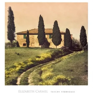 Kunstdruck Elisabeth Carmel - Tuscan Farmhouse 45x50cm