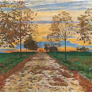 Kunstdruck Ferdinand Hodler - Herbstabend 1892 60x48cm