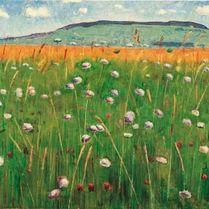 Kunstdruck Ferdinand Hodler - Wiesenstück 1900/1902 60x48cm