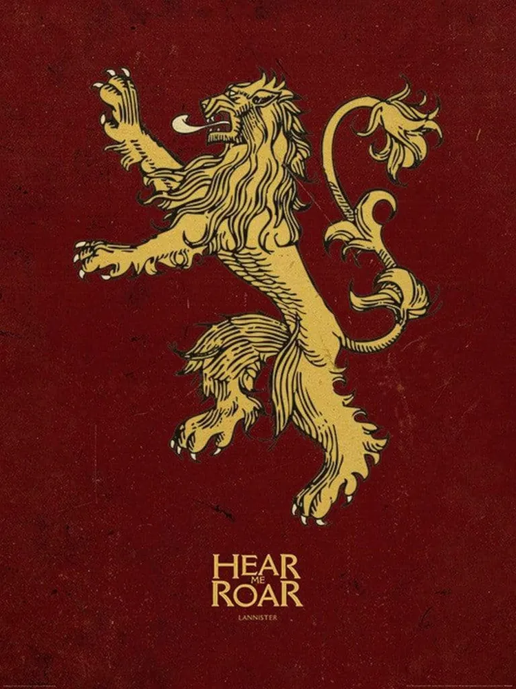 Kunstdruck Game Thrones - Lannister 60x80cm