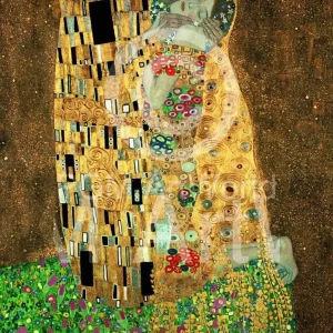 Kunstdruck Gustav Klimt - Der Kuss 60x80cm