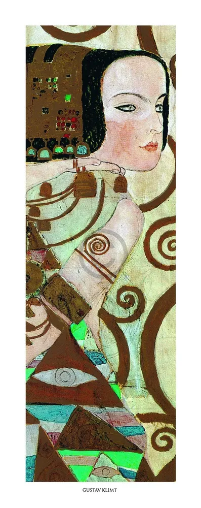 Kunstdruck Gustav Klimt - L'attesa 20x50cm