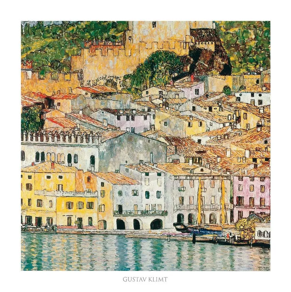 Kunstdruck Gustav Klimt - Malcesine 70x70cm