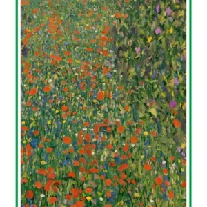Kunstdruck Gustav Klimt - Poppy Field 25x70cm