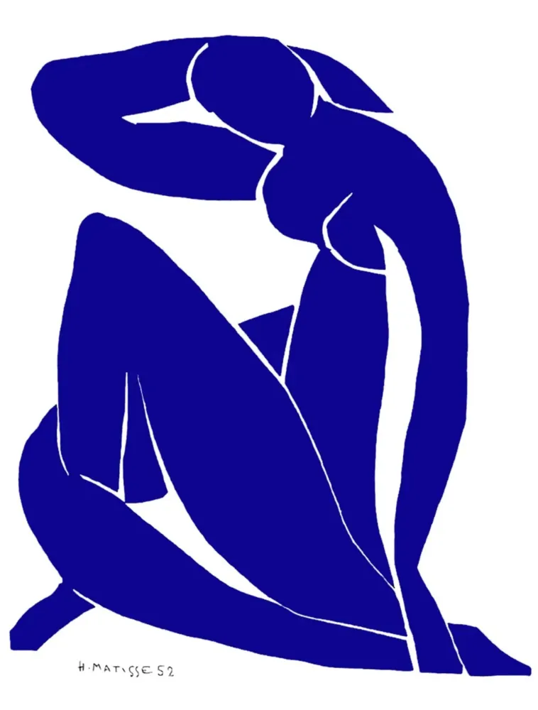 Kunstdruck Henri Matisse - Nu bleu II 60x80cm