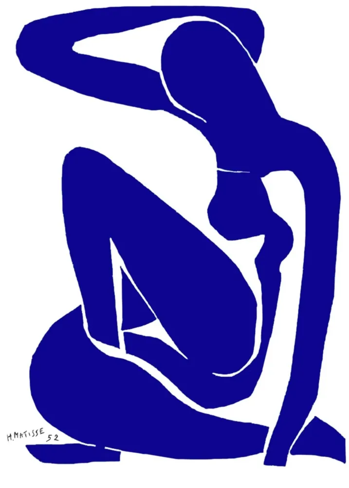 Kunstdruck Henri Matisse - Nu bleu I 60x80cm
