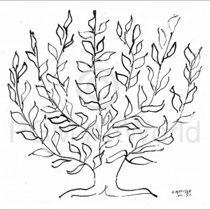 Kunstdruck Henri Matisse - Le platane 100x100cm