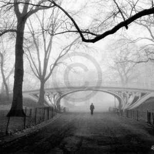Kunstdruck Henri Silberman - Gothic Bridge, Central Park NYC 80x60cm