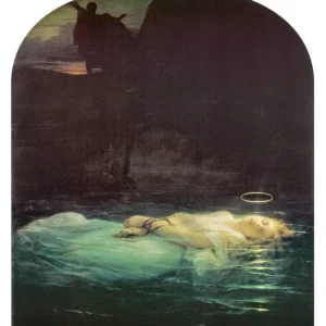Kunstdruck Hippolyte Paul Delaroche - Young Martyr 1855 60x80cm