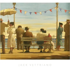 Kunstdruck Jack Vettriano - Pier 72x67cm