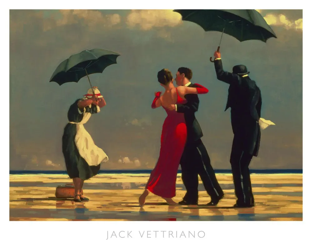 Kunstdruck Jack Vettriano - Singing Butler 50x40cm