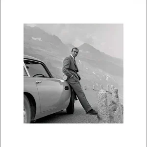 Kunstdruck James Bond - Aston Martin 40x40cm