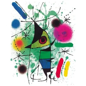Kunstdruck Joan Miro - singing Fish 40x50cm