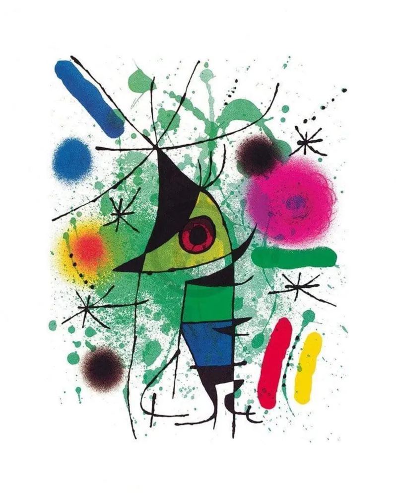 Kunstdruck Joan Miro - singing Fish 40x50cm