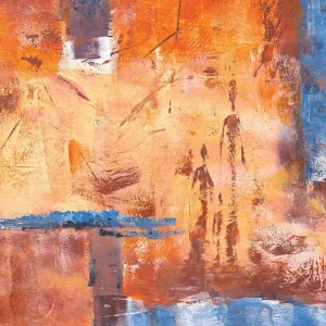 Kunstdruck Kirsti Sarikaya - Kerzenmenschen I 100x70cm