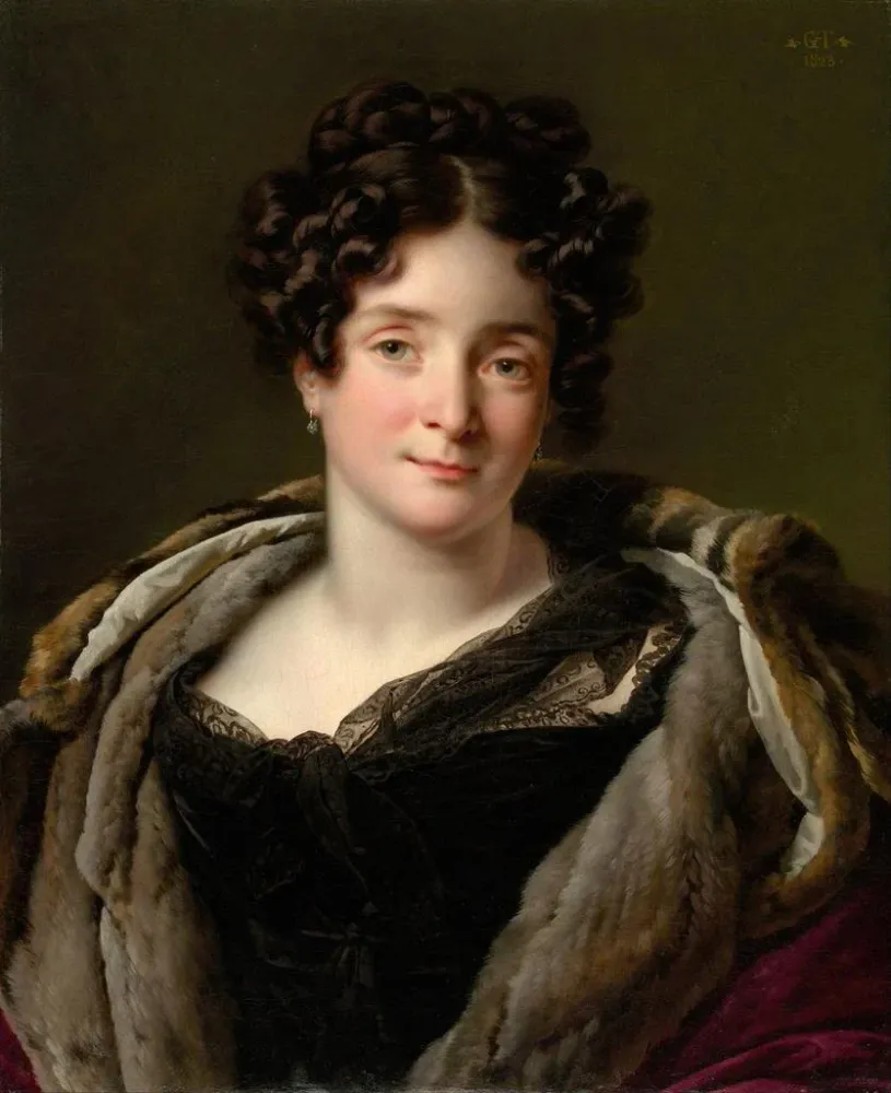 Kunstdruck Madame Jacques-Louistienne Reizet Colette-Désirée-Thérèse Godefroy 1782-1850 - Anne-Louis Girodet-Trioson | Rep...