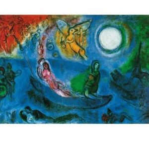 Kunstdruck Marc Chagall - Il concerto, 1957 80x60cm