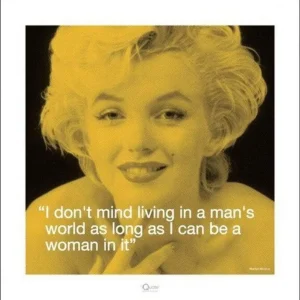 Kunstdruck Marilyn Monroe - iQuote Mans World 40x40cm