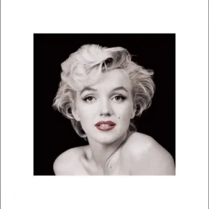 Kunstdruck Marilyn Monroe - Red Lips 40x40cm