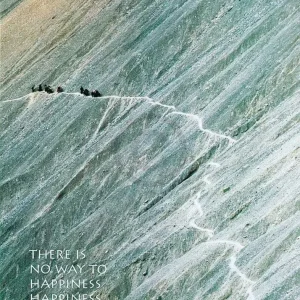 Kunstdruck Olivier Föllmi - Mountain Path 70x70cm