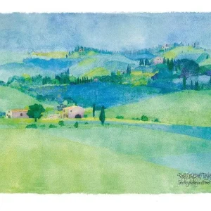 Kunstdruck Ralf Westphal - Abbazia di Monte Oliveto, Toskana 80x60cm